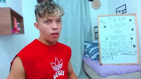 Snapshot of lucas_luxx1 chatting on October 22, 12:24 am Lucas Luxx online show from October 22, 12:24 am