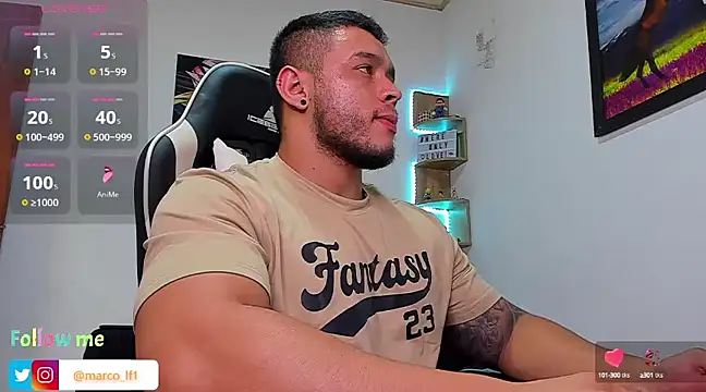 Marco diaz1 online show from March 13, 9:05 pm