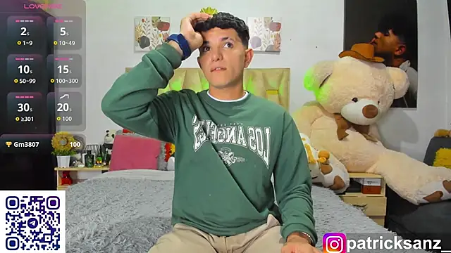 patrick sanzz online show from October 23, 9:07 pm